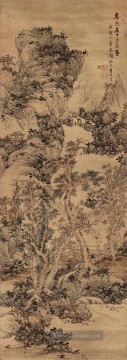  berge - Herbstberge nach wang meng alte China Tinte